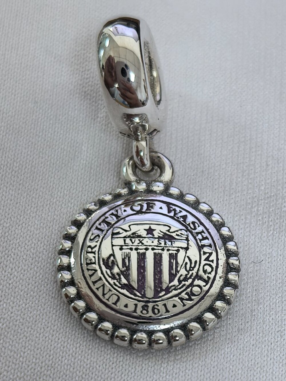Pandora University Of Washington Charm Pendant, S925 Silver Jewelry